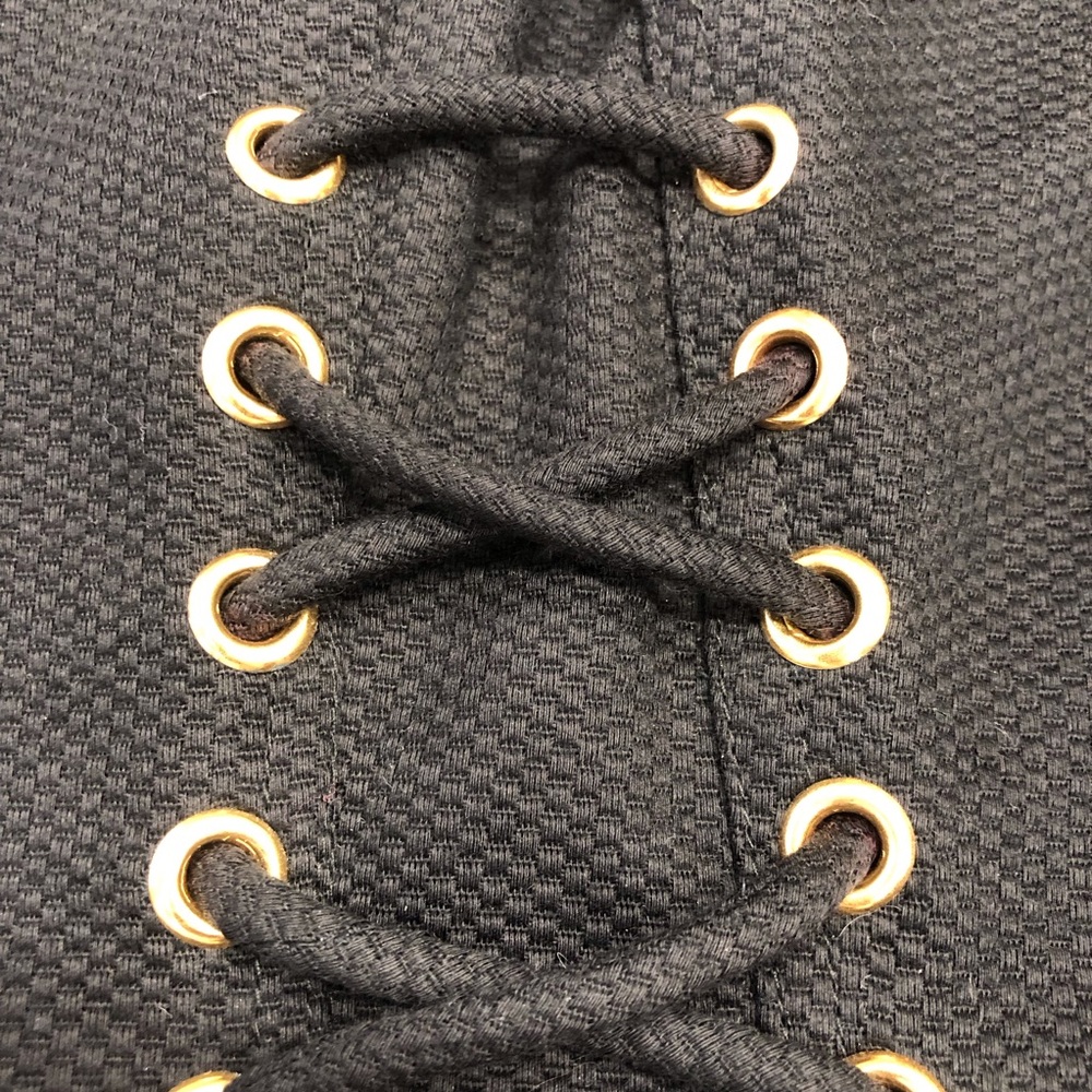Scaasi Black Whimsygoth Y2k Corsett Lace Jacket - Picture 4 of 16